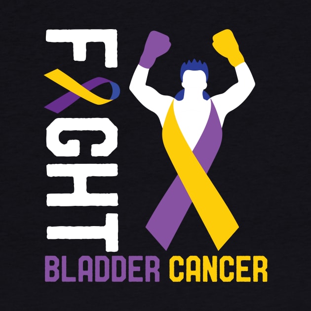 Funny Bladder Cancer Awareness Ribbon Walk Survivor Fighter by mrsmitful01